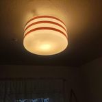 PLAFOND Retro 1960-/70  glaskupa och metall