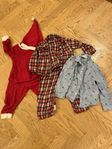 Klädpaket jul med bla tomtedräkt storlek 86/82