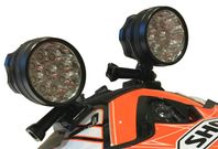 2 st 9XLED lampor mörkercykling m goprofäste