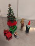 Juldekorationer - Tomte, Julgran, Julbock och Paket