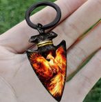 Fire Phoenix Fenix KeyChain 4 x 2.5 cm New