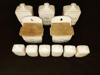 Vintage förvarings burkar