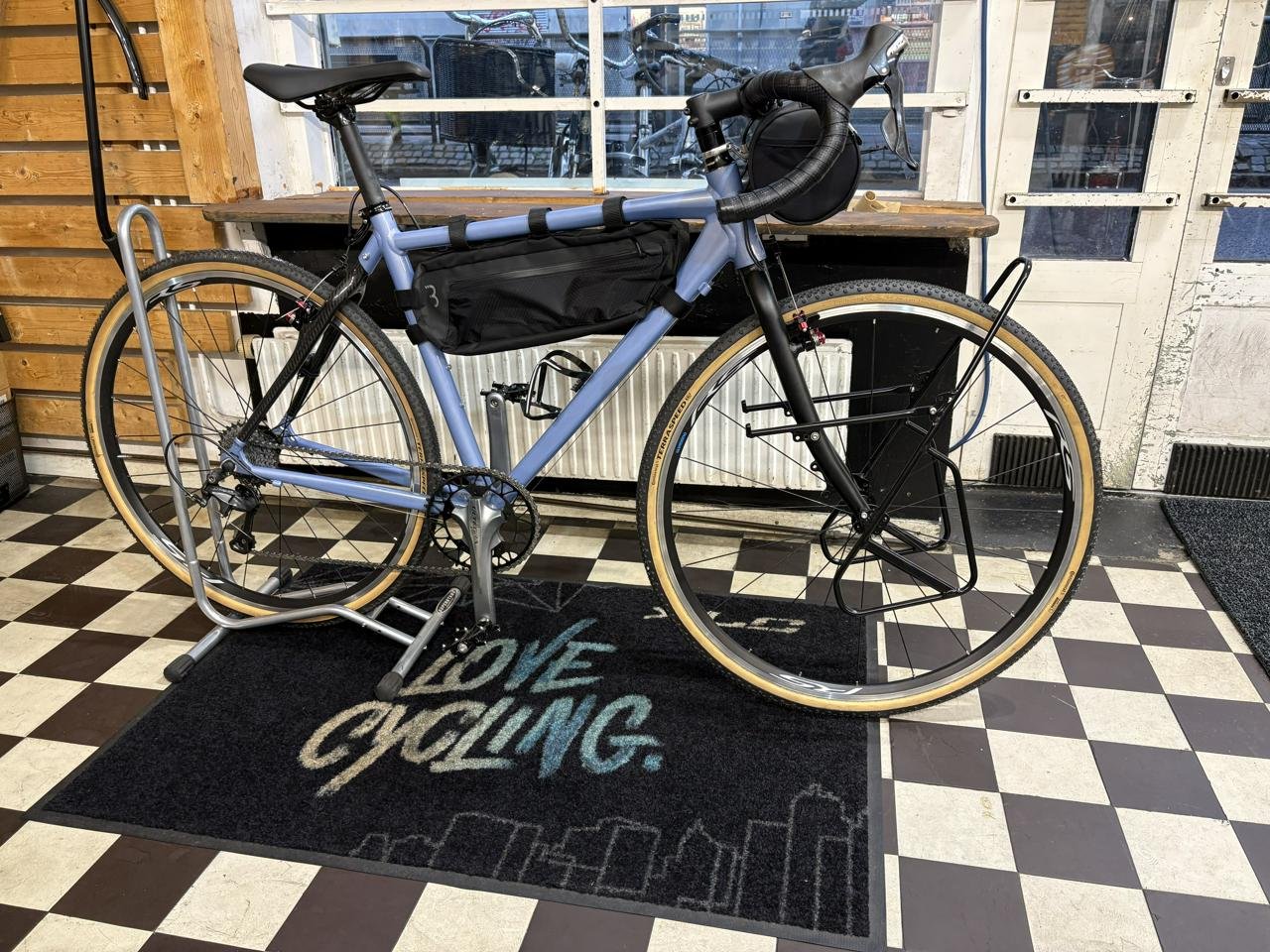 Bike packing bike and wagon s...