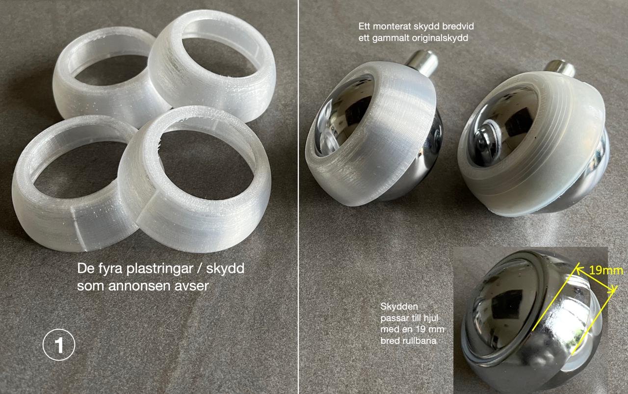 Golvskydd till hjul på Dux / ...