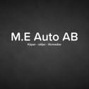 M.E auto AB logotyp