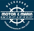 Motor & Marin Bäckaskog logotyp