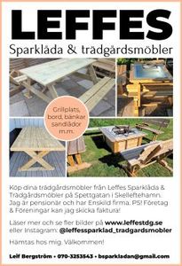 Leffes Sparklåda & Trädgårdsmöbler